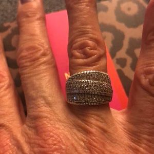Diamond pave cocktail ring